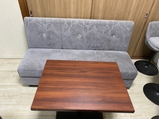 [配送可能]　家具 ソファ 2人用ソファ　テーブルセット