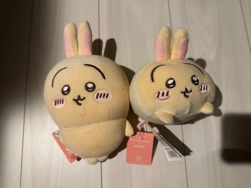 miniso ちいかわ うさぎ ポップアップ限定 ぬいぐるみ