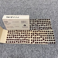 Swarovski vintage #5000 8mm 両穴 通し穴 ビーズ クリスタル