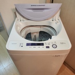東京23区内送料無料　SHARP 洗濯機 ES-GE5A 2016製