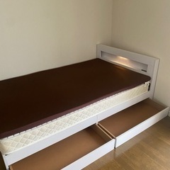 無印良品セミダブルベッド+マットレス