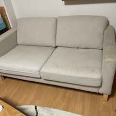 家具 ソファ 3人掛けソファ　IKEA替えカバー有