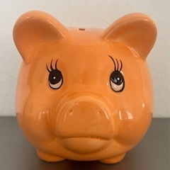 陶器の豚さん貯金箱