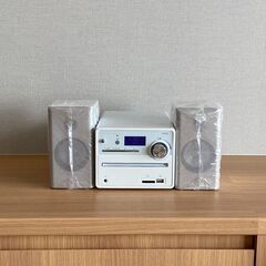 【未使用】CD/MP3 ミニコンポ　DSCD-M7〔ホワイト〕