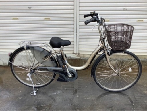 393  ヤマハ新機種電動アシスト自転車pasnatura26インチシルバーアルミボディー