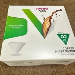 新品未開封　コーヒー V60用ペーパーフィルター02 W 100...