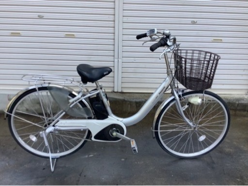 410  パナソニック新機種電動アシスト自転車viviNX26インチシルバーアルミボディー
