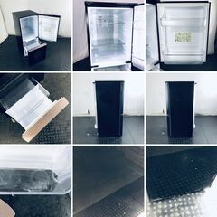 ID:rd23984 シャープ SHARP 冷蔵庫 一人暮らし 中古 2019年製 2ドア 137L ブラック ファン式 両方開き SJ-GD14E-B  【リユース品：状態C】【送料無料】【設置費用無料】