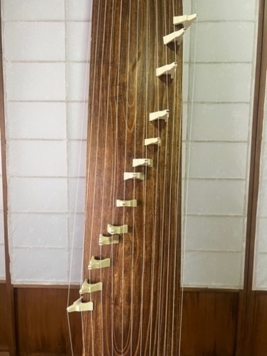 楽器 弦楽器、琴 和楽器 お箏 弦楽器 箏 琴 在銘刻印あり 和楽器