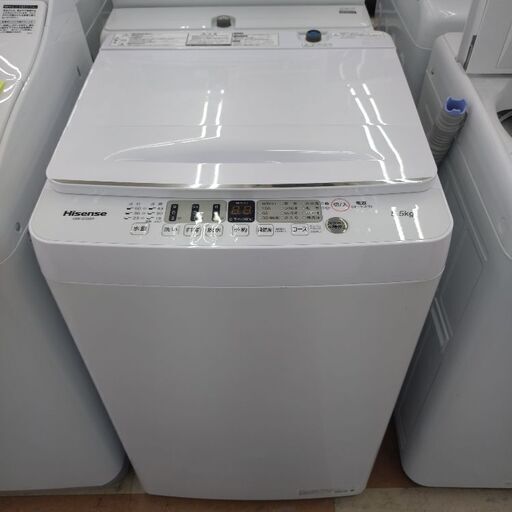 ★ジモティー割引有★ ハイセンス 5.5kg全自動電気洗濯機 HW-E5504 2021年製 中古品