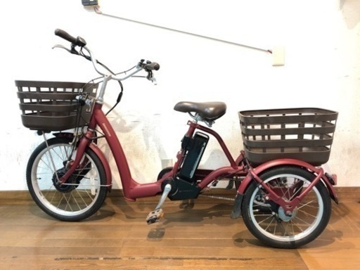 ❷5874子供乗せ電動アシスト自転車Panasonic20インチ良好バッテリー