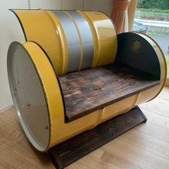 ドラム缶リメイクベンチ