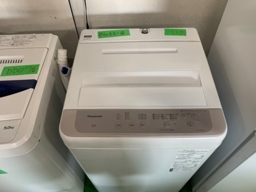早い者勝ち大セール‼️‼️＋ご来店時、ガンお値引き‼️Panasonic(パナソニック) 2022年製 6.0kg 洗濯機