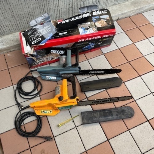 ナカトミ電気チェンソー2台セット