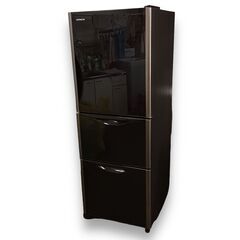 24Y328 ジD HITACHI 日立 冷凍冷蔵庫 R-S2700FV 右開き 3ドア 265L 2015年製 中古品