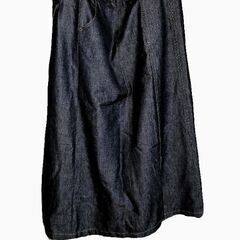 デニムロングスカート(黒)サイズL〜XL