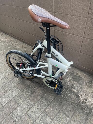 リサイクルショップどりーむ荒田店 No1272 ミニベロ　折りたたみ自転車　アルファロメオ　１８インチ　オシャレな折り畳み自転車♪　ギア切り替え付き♪ リサイクルショップどりーむ荒田店 No1272 ミニベロ 折りたたみ自転車