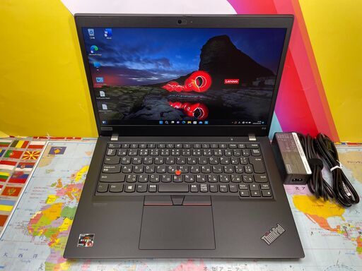 JC03144　レノボ 32GB大容量 Thinkpad X13 未使用に近い ノートパソコン　Win11　高性能　Office付け