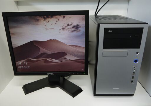 Windows10 自作PC Corei7 + GeForce + 液晶モニター【メンテナンス済み】(ASUS-H81M)