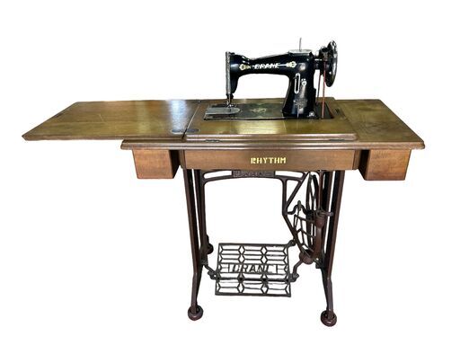 アンティーク 足踏みミシン 動作品 当時物 レア THE CRANE SEWING MACHINE - ミシン