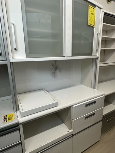 ジモティ来店特価!!　　食器棚　ホワイト　　J-0608