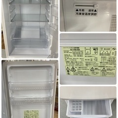 S139 ⭐ SHARP 2ドア冷蔵庫 （167L 両開き）19年製 SJ-17E6 ⭐動作確認済⭐クリーニング済