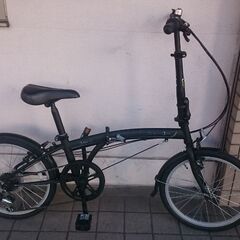 ★★★激安 艶消黒【ダホン ＤＡＨＯＮ ＳＵＶ Ｄ６・外装６段変速 アルミフレーム 折り畳み自転車】★★★