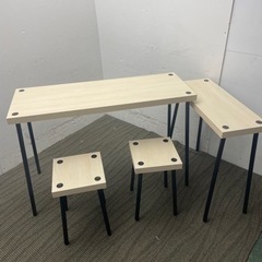 IKEA イケア　ネストテーブル スツール付き 4点セット