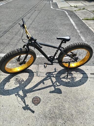 ファットバイク　26インチ　８段変速　自転車