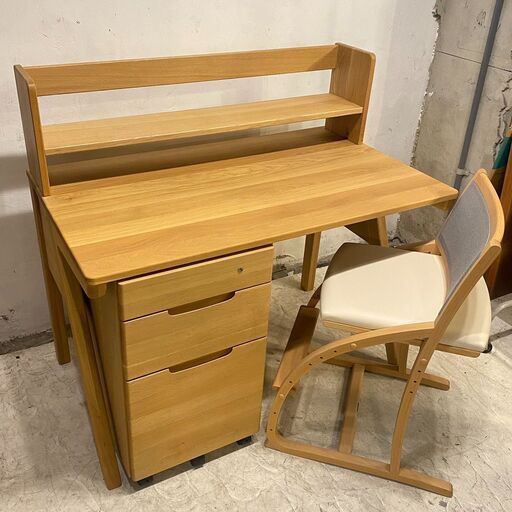◆送料無料・設置無料有り◆ カリモク カリモク家具 学習机3点セット！ ピュアナチュール ピュアオーク 大人気商品