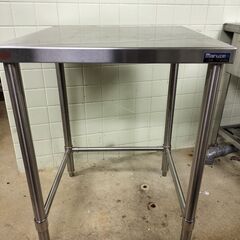 【お買い上げ頂きました】業務用ステンレス作業台　三方枠　バックガード無し　マルゼン（中古）