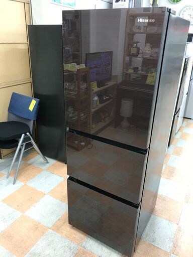冷蔵庫 ハイセンス HR-G2801BR 2021年製 W(幅)55×D(奥行き)66.8×H(高さ)159.1cm ※保証6ヶ月