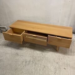 ◆🔶送料無料・設置無料有り🔶◆美品！カリモク QD5107NE TVボード AVボード ローボード テレビ台 ブナ材 シンプル ナチュラル モダン