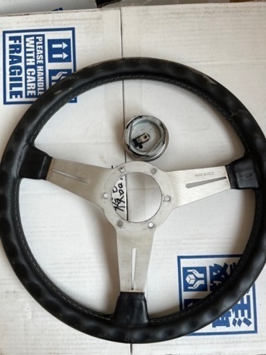 Nardi レザー 当時モノ！NARDI レザーステアリング GARA3 TYPE3 360mm