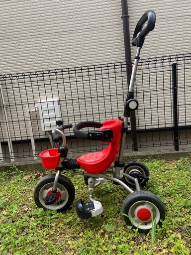 ※再値下げしました　三輪車　アイデス 折りたたみコンポタウン レッド