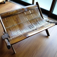 東南アジアの竹の手作り椅子