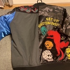 美品　ディーゼル　ジャケット　スカジャン　DIESEL パッチワーク　Lサイズ