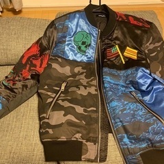 美品　ディーゼル　ジャケット　スカジャン　DIESEL パッチワーク　Lサイズ