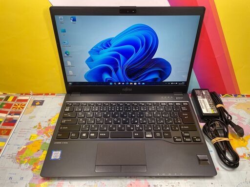 JC03326　極美品  富士通 U938/S 13.3型 　希少タッチパネル ノートPC　軽量　Win11　Office2021