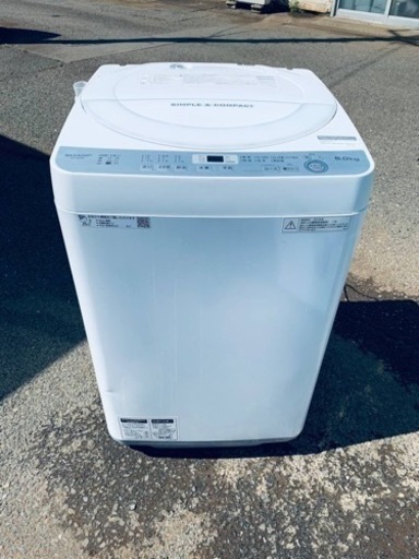シャープ　全自動電気洗濯機 ES-GE6B-W