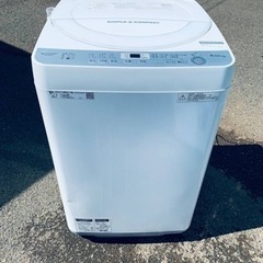 シャープ　全自動電気洗濯機 ES-GE6B-W