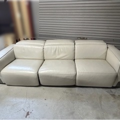 ☆本革 リクライニングソファ ワタリジャパン　家具 ソファ 3人掛けソファ