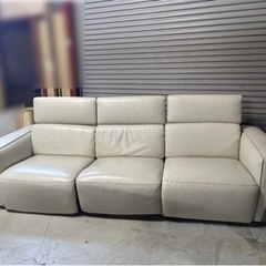 ☆本革 リクライニングソファ ワタリジャパン　家具 ソファ 3人掛けソファ