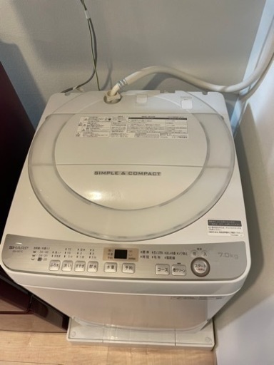 シャープ 全自動洗濯機　ES-GE7C-W