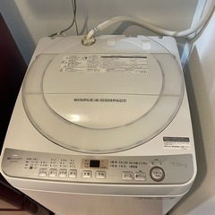 シャープ 全自動洗濯機　ES-GE7C-W 