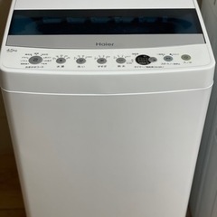 送料・設置込み可　洗濯機　4.5kg Haier 2019年