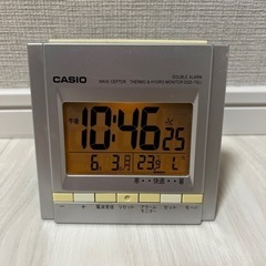 CASIO目覚まし時計 電波 デジタルDQD-705J-8JF