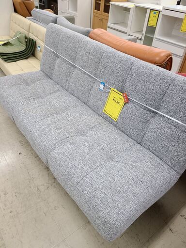 J4938　NITORI　ニトリ　ソファベッド　マークスAM　GY　グレー　クリーニング済　【リユースのサカイ柏店】　参考価格39,990円