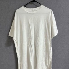 服/ファッション ワンピース　白Tシャツ　オーバーサイズTシャツ