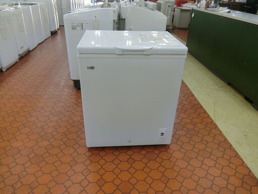 ID 192003  冷凍ストッカー　145L　ハイアール　２０２１年　庫内凹みあり　JF-NC145F-1